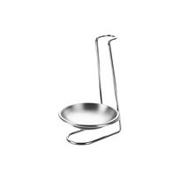 Stainless Steel Vertical Spoon Rest Stable convenient Cooking Utensils Bracket Space Saving with Plate Scoop Holder sidabras