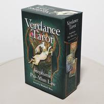 Verdance Tarot Deck in Rigid Box, 78 Pcs Lyrical Nature-Inspired RWS Tarot Cards 12*7cm Double-embossed Cardstock žalia