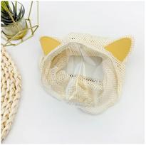 Breathable Cat Head Cover: Anti-Licking, Anti-Scratching, Anti-Eating, Clear Vision Mask Small geltona