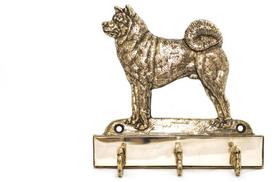 Akita, Akita Inu - Wieszak Na Klucze Z Psem, Mosiężny Uchwyt Na Psie Akcesoria, Elegancka Ozdoba Do Korytarza Marki Art-Dog