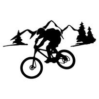 MTB Dviračio Važiavimas Kalnų Kelio Modeliavimo Automobilio Lipdukas Automobilio Decal Automobilio Aksesuarai 20x12.5cm