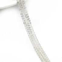 925 Sterling Silver 50cm Link Chains Bulk Necklace Chain for DIY Bracelets Jewelry Making Accessories Handmade Findings