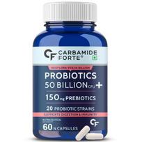 Carbamide Forte Probiotikų papildas 50 milijardų KFV Žarnyno sveikatos papildai su probiotikais | Žarnyno valymas su prebiotikais ir probiotikais – 60 kapsulių