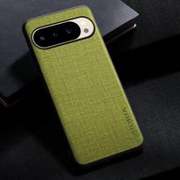 Paprastas kryžminės tekstūros telefono dėklas Google Pixel 10 Pro XL/9A Pixel 4A žalia