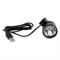 Waterproof 1200LM USB Bicycle Headlight Torch Light Strobe Front Light Lamp(Black) juoda