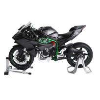 Purškiamas 1/9 Kawasaki H2R H2 Ninja Lydinio Metalinis Lietas Motociklo Modelis Atostogų Dovana Kolekcionuojami daiktai Pomėgių Mėgėjams Kompiuterio Stalas juoda