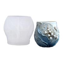 Flexible Silicone Floral Butterfly Mold For Handmade Cement Concrete Crafts Decorative Flower Pots And Resin Art Creation 1