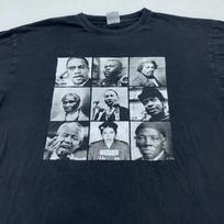 Vintažiniai juodųjų lyderių marškinėliai vyriški 3XL Pilietinių teisių aktyvistai Malcolm X MLK Mandela L