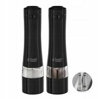 Russell Hobbs 28010-56 elektrinių prieskonių malūnėlių rinkinys, LED, 2 vnt., juodi, keraminiai