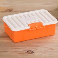 Flip-Top Candy-Colored Storage Box for Loose Change, Jewelry, Cards, and Rubber Bands Flip-top Storage Box oranžinė