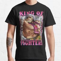 Restored Siberian Magnate Antonov KOF King of Fighters 80s Video game Retro fighting videogames Tshirt Large size Adult Tops S