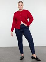 TRENDYOL PLUS SIZE Moteriški aptempti džinsai