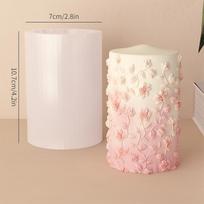 3D Relief Petal Silicone Candle Mold DIY Gypsum Aromatherapy Candle Soap Resin Plaster Making Epoxy Mold Chocolate Cooking Tool