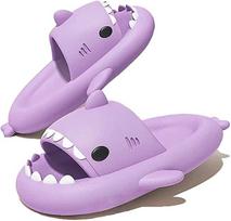 KIDMI  Men's and Women's Shark Slides Cloud Slippers Summer Open Toe Slide Sandals Casual Anti-Slip Beach Pool Shower Shoes 36-37