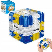 Loginis kubas vaikams su labirintu ir metaliniu rutuliuku Žaidimas Cube Maze 3D
