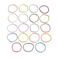 Mielos tampios karoliukų apyrankės Stiklo karoliukų rinkinys Atostogų papuošalai 19Pcs