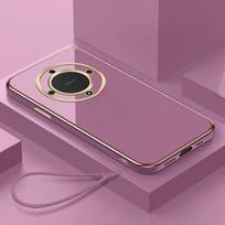 For Magic 8 Lite Plating Camera Lens Protector Phone Cases For Honor X9D X70 Soft Silicone Shockproof Back Cover Lanyard For Magic 8 Lite