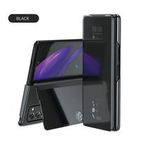 6 Colors Mirror Clear View Stand Flip Case For For Samsung Galaxy Z Fold 2 3 4 5 6 7 Full Cover Folding Plathing Phone Cover Galaxy Z Fold2 5G
