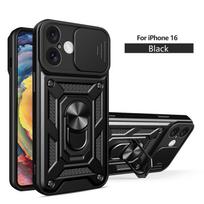 For iphone 16 bracket Car Holder Phone Cover For IPHONE 16 Case Camera protection Shockproof Armor Case For For iphone 16 juoda