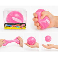 Antistresinis squishy rutulys, minkštas sensorinis žaislas nerimui nuraminti - rožinis