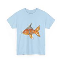 Goldfish Wannabe Shark Fin Funny Graphic Tee Animal Lover Fish Humor T-Shirt 2XL