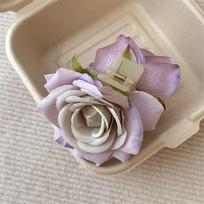 Fashion Peony Flower Flower Hair Claw Cloth Shark Clip Rose Hair Clip Headdress Ponytail Clip Large Shark Clip Female