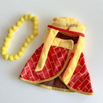 Pet Tang Monk Costume: Cat/Dog Robe & Hat for Teddy, Bichon, Pomeranian - Perfect for Halloween S (Cat)