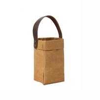 Portable Foldable Kraft Paper Water Bottle Bag Washable Protective Mug Cup Sleeve Waterproof Cup Insulated Cover Camping
