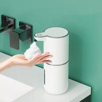 380ML Automatinis skysto muilo dozatorius Montuojamas ant sienos Įkraunamas Bekontaktis Dozatorius Rankų nenaudojantis Elektrinis muilo dozatorius Gel version balta