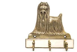 Yorkshire Terrier, York, Jork, Yorkie - Wieszak Na Klucze Z Psem, Mosiężny Uchwyt Na Psie Akcesoria, Elegancka Ozdoba Do Korytarza Marki Art-Dog