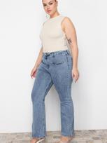TRENDYOL PLUS SIZE Moteriški platūs džinsai
