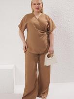 TRENDYOL PLUS SIZE Moteriška palaidinė trumpomis rankovėmis