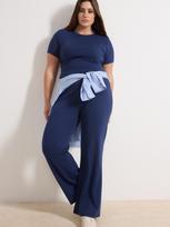TRENDYOL PLUS SIZE Moteriška palaidinė trumpomis rankovėmis