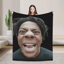 IShowSpeed Ben Soft Warm Blankets  Airplane Travel Plush Bedding Throws Novelty Living Room Flannel Bedspread Sofa Bed Cover 30x40in