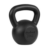 Cast iron kettlebell 20kg, REBEL ACTIVE