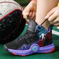 Autumn and winter Owen basketball shoes Mandarin duck movie art theme teen student breathable sneakers 34