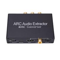 HD ARC Sound Extractor 192KHz DAC Digital to Analog Converter for HDTV Speaker Amplifier Headphone
