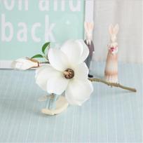Dirbtinė Gėlė Vienas Kotas Magnolijos Gėlė Kambario Dekoravimui Vestuvių Ornamentas balta