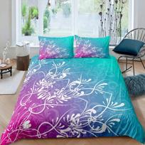 Adults Black Damask Duvet Cover Set King,Antique Victorian Baroque Bedding Set Gothic Vintage Floral Bohemian Exotic Quilt Cover EU single(135x200cm)