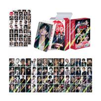 BTS Hologram Photocard Sticker 124ea Mega Pack (60pcs Card + 64pcs Sticker) K-POP Goods gray