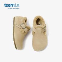 TEENMIX Kids' Plush Lined Winter Boots 26 chaki