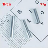 1 vnt. Tuščias 3,5 g matinio sidabro aukso lūpų dažų tūbelė Lūpų balzamų talpyklės Kosmetinės talpyklės Pakuotė Klijų lazdelė Lūpų dažų buteliukas sidabras