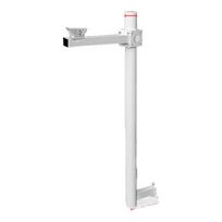 Pipeso Lauko L formos apsaugos kameros tvirtinimo stulpas white