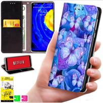 Etui Typu Portfel Do Xiaomi 15T - Pokrowiec Bluemoon Nadruk + Szkło 9H