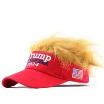 Trum wig cap baseball cap golf cap - exclusive as the picture raudona