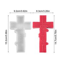 Silicone Crucifix Mold Chocolate Mould 3D Crucifix Mold Religious Faith Mold Silicone Easter Resin Molds for Soap Resin Candles balta