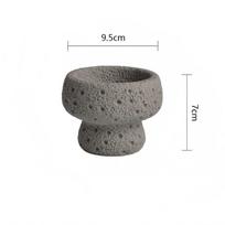 Candle Container Textured Glass Jar Unique Finish for Creative Bedroom Living Room Decor