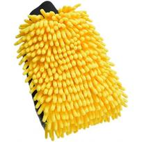 Large Microfiber Car Wash Glove, Waterproof Chenille Gloves,Car Thick Cleaning Glove,Wax Detailing Auto Care, Double Sided Glove geltona