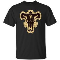 Black Clover Bull Asta Unisex marškinėliai Juokingi Black Tee Vintage S