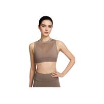 Nike Indy Dri-Fit Minimalist Fashion Versatile Classic Low Impact Support Sports Bra Women Sports Bra Mink-Brown White HF5421214 L